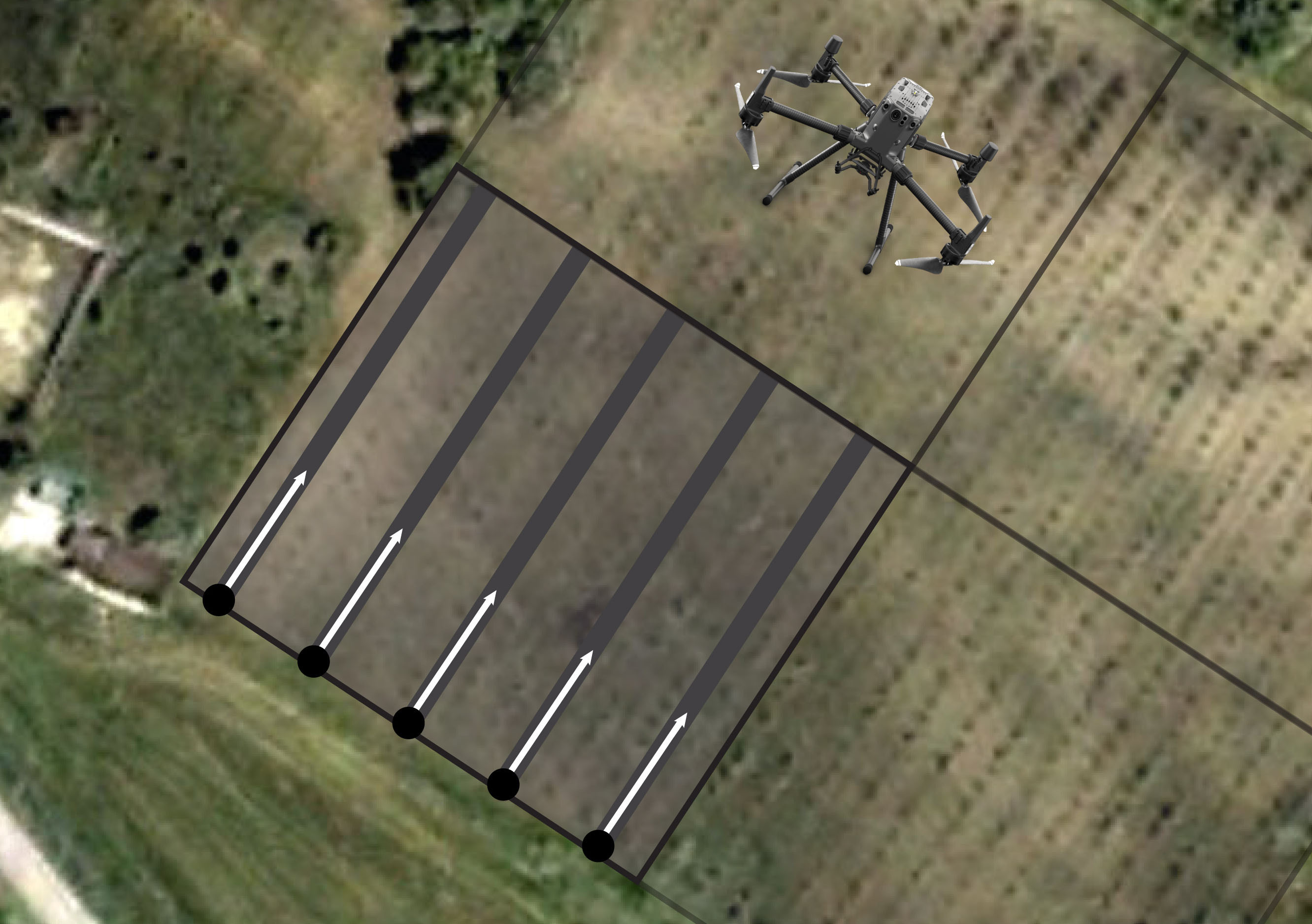 Archeological inspections using drone