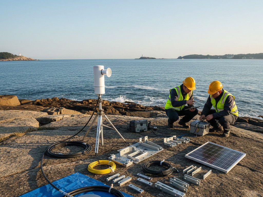Tides Device Tide Monitoring and Tide Gauge Installation UAE - Falcon 3D